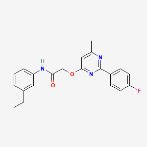 molecular formula C21H20FN3O2 B2786022 5-{[(4-chlorophenyl)amino]sulfonyl}-N-(4-isopropylbenzyl)-3-methyl-1H-pyrazole-4-carboxamide CAS No. 1251605-69-2