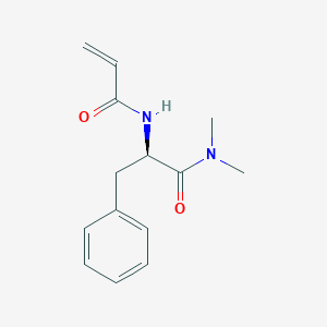 B2786036 (2R)-N,N-Dimethyl-3-phenyl-2-(prop-2-enoylamino)propanamide CAS No. 2361608-31-1