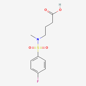 4-[[(4-Fluorophenyl)sulfonyl](methyl)amino]butanoic acid