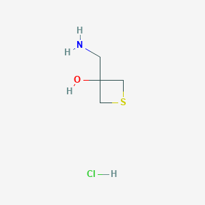 3-(Aminomethyl)thietan-3-ol;hydrochloride