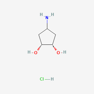 (1R,2S)-4-aminocyclopentane-1,2-diol hydrochloride