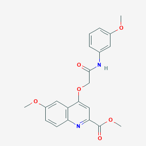 Methyl 6-methoxy-4-[2-(3-methoxyanilino)-2-oxoethoxy]quinoline-2-carboxylate