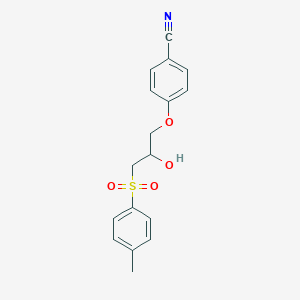4-{2-Hydroxy-3-[(4-methylphenyl)sulfonyl]propoxy}benzenecarbonitrile