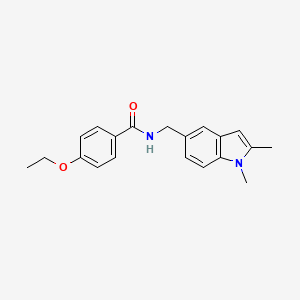 molecular formula C20H22N2O2 B2786187 N-[(1,2-dimethyl-1H-indol-5-yl)methyl]-4-ethoxybenzamide CAS No. 852137-22-5