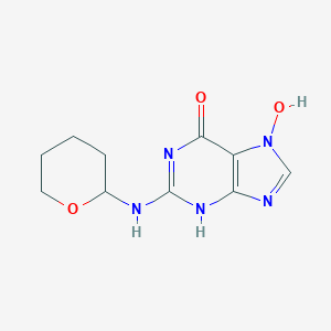 molecular formula C10H13N5O3 B027862 N(2)-Tetrahydropyranyl-7-hydroxyguanine CAS No. 107550-41-4
