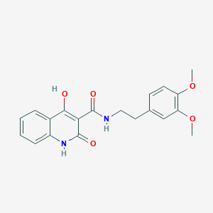 molecular formula C20H20N2O5 B2786263 N-[2-(3,4-dimethoxyphenyl)ethyl]-4-hydroxy-2-oxo-1,2-dihydroquinoline-3-carboxamide 