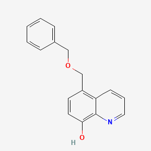 molecular formula C17H15NO2 B2786305 5-[(Benzyloxy)methyl]quinolin-8-ol CAS No. 22048-79-9