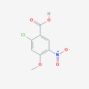 molecular formula C8H6ClNO5 B2786308 2-Chloro-4-methoxy-5-nitro-benzoic acid CAS No. 33458-99-0