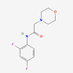 molecular formula C12H14F2N2O2 B2786333 N-(2,4-difluorophenyl)-2-(morpholin-4-yl)acetamide CAS No. 329079-50-7