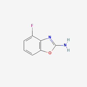 molecular formula C7H5FN2O B2786379 2-Amino-4-fluorobenzoxazole CAS No. 1806424-25-8