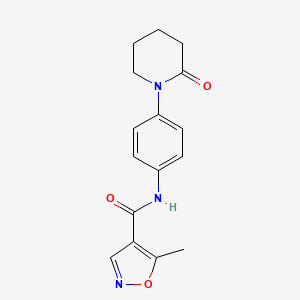 5-methyl-N-(4-(2-oxopiperidin-1-yl)phenyl)isoxazole-4-carboxamide