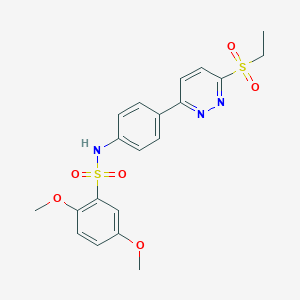 N-(4-(6-(ethylsulfonyl)pyridazin-3-yl)phenyl)-2,5-dimethoxybenzenesulfonamide