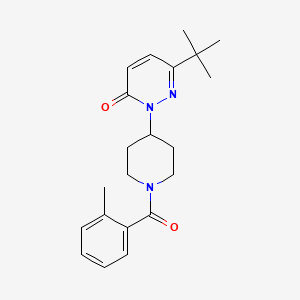 6-Tert-butyl-2-[1-(2-methylbenzoyl)piperidin-4-yl]pyridazin-3-one