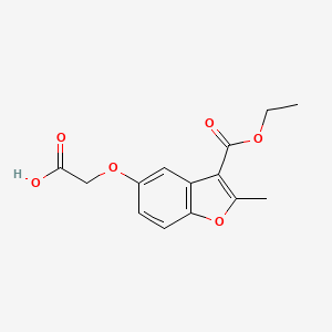 2-((3-(Ethoxycarbonyl)-2-methylbenzofuran-5-yl)oxy)acetic acid