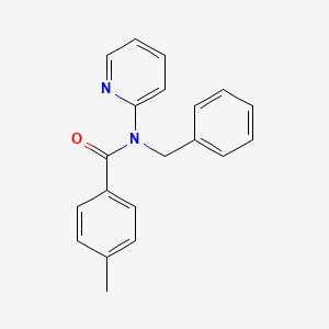 molecular formula C20H18N2O B2786600 N-benzyl-4-methyl-N-(pyridin-2-yl)benzamide CAS No. 312594-07-3