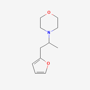 molecular formula C11H17NO2 B2786620 4-[1-(Furan-2-yl)propan-2-yl]morpholine CAS No. 2034552-30-0