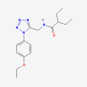molecular formula C16H23N5O2 B2786622 N-{[1-(4-ethoxyphenyl)-1H-1,2,3,4-tetrazol-5-yl]methyl}-2-ethylbutanamide CAS No. 1005303-02-5