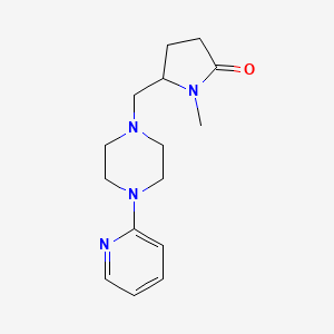 1-Methyl-5-{[4-(pyridin-2-yl)piperazin-1-yl]methyl}pyrrolidin-2-one