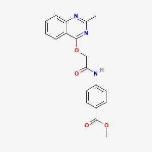 Methyl 4-(2-((2-methylquinazolin-4-yl)oxy)acetamido)benzoate