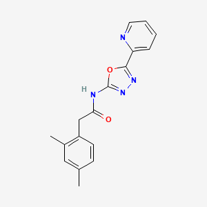 2-(2,4-dimethylphenyl)-N-(5-(pyridin-2-yl)-1,3,4-oxadiazol-2-yl)acetamide
