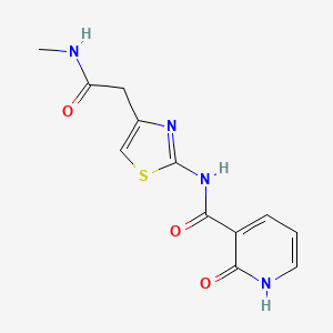 N-(4-(2-(methylamino)-2-oxoethyl)thiazol-2-yl)-2-oxo-1,2-dihydropyridine-3-carboxamide