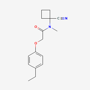 molecular formula C16H20N2O2 B2786841 N-(1-cyanocyclobutyl)-2-(4-ethylphenoxy)-N-methylacetamide CAS No. 1252505-59-1