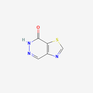 molecular formula C5H3N3OS B2786914 Thiazolo[4,5-d]pyridazin-7(6H)-one CAS No. 2138546-89-9