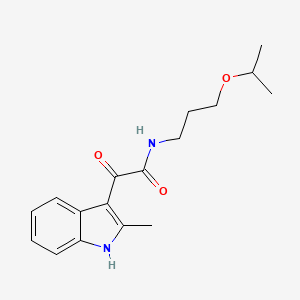 molecular formula C17H22N2O3 B2786919 N-(3-isopropoxypropyl)-2-(2-methyl-1H-indol-3-yl)-2-oxoacetamide CAS No. 852368-70-8