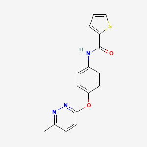 N-(4-((6-methylpyridazin-3-yl)oxy)phenyl)thiophene-2-carboxamide