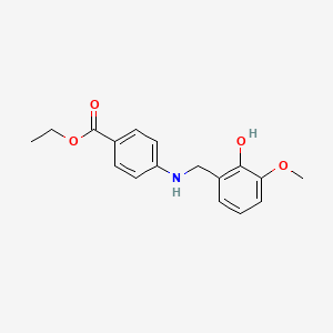 Ethyl 4-[(2-hydroxy-3-methoxybenzyl)amino]benzoate