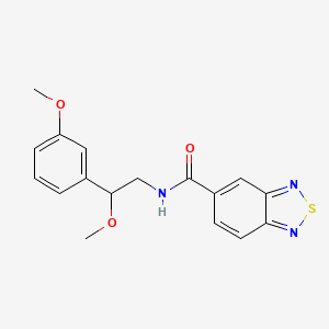 molecular formula C17H17N3O3S B2786959 N-[2-methoxy-2-(3-methoxyphenyl)ethyl]-2,1,3-benzothiadiazole-5-carboxamide CAS No. 1797879-64-1