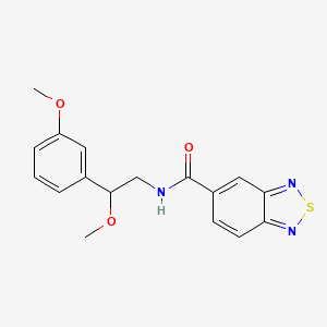N-(2-methoxy-2-(3-methoxyphenyl)ethyl)benzo[c][1,2,5]thiadiazole-5-carboxamide