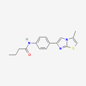 N-(4-(3-methylimidazo[2,1-b]thiazol-6-yl)phenyl)butyramide