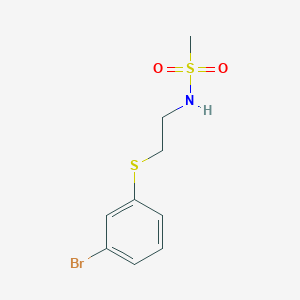N-{2-[(3-bromophenyl)sulfanyl]ethyl}methanesulfonamide
