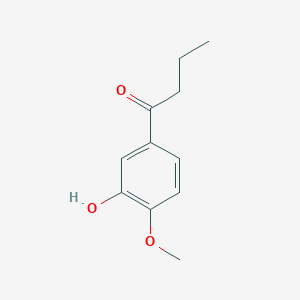 molecular formula C11H14O3 B2787031 1-Butanone, 1-(3-hydroxy-4-methoxyphenyl)- CAS No. 91970-65-9