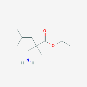 molecular formula C10H21NO2 B2787068 Ethyl 2-(aminomethyl)-2,4-dimethylpentanoate CAS No. 1697402-47-3
