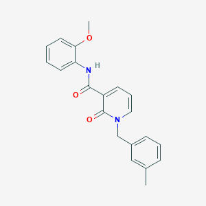 molecular formula C21H20N2O3 B2787080 N-(2-methoxyphenyl)-1-[(3-methylphenyl)methyl]-2-oxo-1,2-dihydropyridine-3-carboxamide CAS No. 899947-89-8