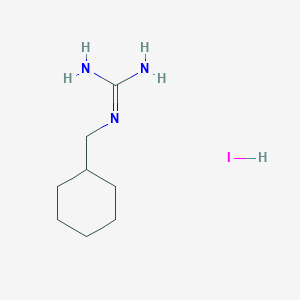 molecular formula C8H18IN3 B2787120 N-(cyclohexylmethyl)guanidine hydroiodide 