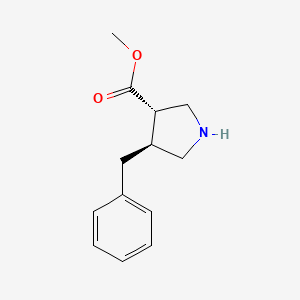 molecular formula C13H17NO2 B2787121 Methyl (3S,4S)-4-benzylpyrrolidine-3-carboxylate CAS No. 2227678-00-2