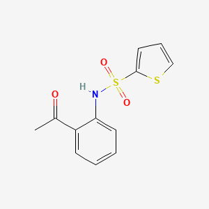 molecular formula C12H11NO3S2 B2787181 N-(2-acetylphenyl)thiophene-2-sulfonamide CAS No. 717859-76-2