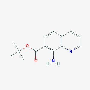 molecular formula C14H16N2O2 B2787225 Tert-butyl 8-aminoquinoline-7-carboxylate CAS No. 2248374-81-2
