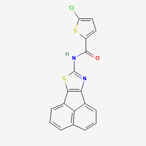 molecular formula C18H9ClN2OS2 B2787310 N-(acenaphtho[1,2-d]thiazol-8-yl)-5-chlorothiophene-2-carboxamide CAS No. 536730-18-4