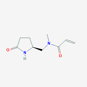 molecular formula C9H14N2O2 B2787323 N-methyl-N-{[(2S)-5-oxopyrrolidin-2-yl]methyl}prop-2-enamide CAS No. 2361608-62-8