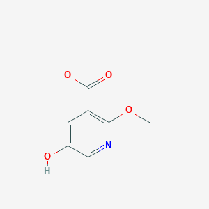 molecular formula C8H9NO4 B2787348 Methyl 5-hydroxy-2-methoxynicotinate CAS No. 142063-12-5