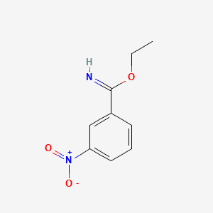 molecular formula C9H10N2O3 B2787355 Ethyl 3-nitrobenzenecarboximidate CAS No. 831-65-2