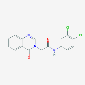 molecular formula C16H11Cl2N3O2 B278738 N-(3,4-dichlorophenyl)-2-(4-oxoquinazolin-3(4H)-yl)acetamide 