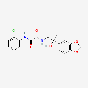molecular formula C18H17ClN2O5 B2787388 N-[2-(2H-1,3-benzodioxol-5-yl)-2-hydroxypropyl]-N'-(2-chlorophenyl)ethanediamide CAS No. 1396786-59-6