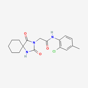 molecular formula C17H20ClN3O3 B2787452 N-(2-chloro-4-methylphenyl)-2-(2,4-dioxo-1,3-diazaspiro[4.5]decan-3-yl)acetamide CAS No. 851099-09-7