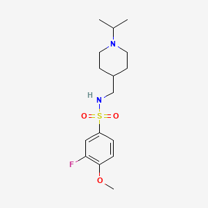 3-fluoro-N-((1-isopropylpiperidin-4-yl)methyl)-4-methoxybenzenesulfonamide