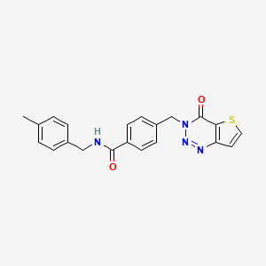 N-(4-methylbenzyl)-4-((4-oxothieno[3,2-d][1,2,3]triazin-3(4H)-yl)methyl)benzamide